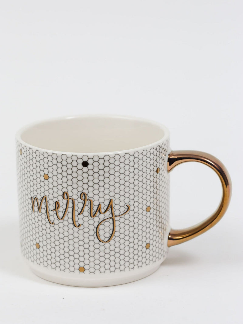 Gold Merry Mosaic Mug-Inspire Me! Home Decor