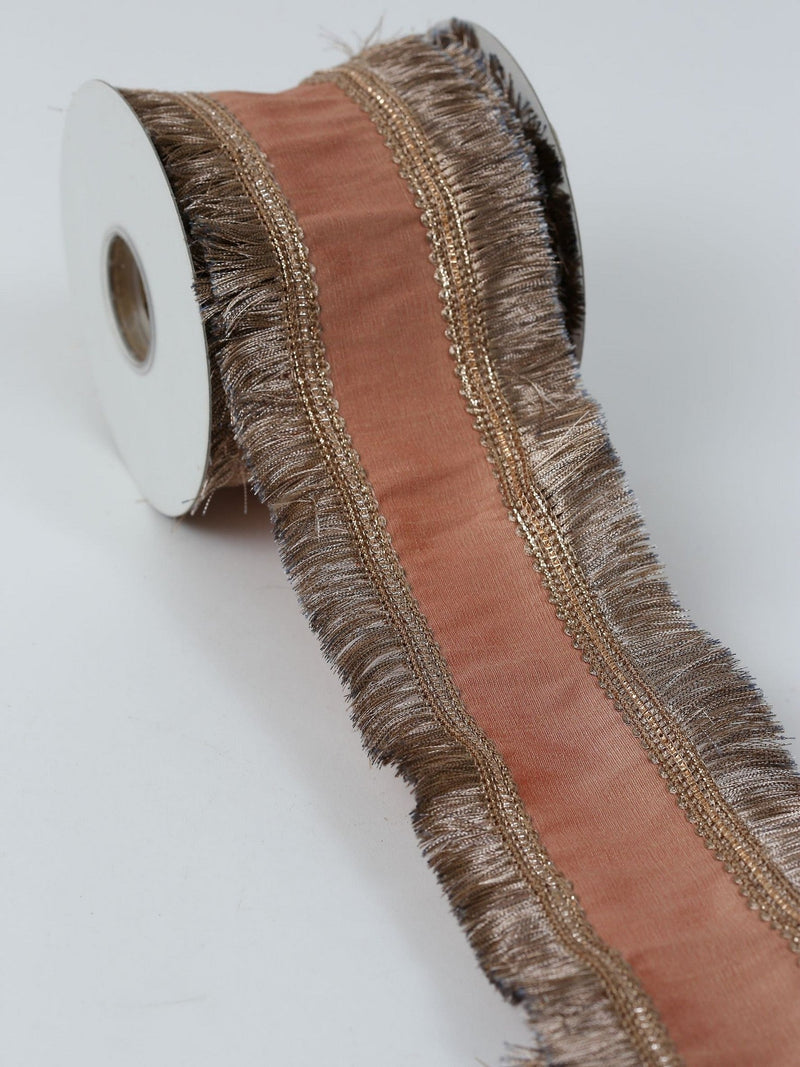 Mauve Fringe Ribbon-Inspire Me! Home Decor