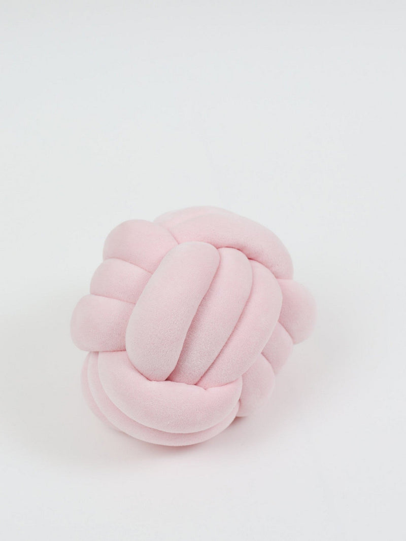 Soft Pink Velvet Knot Pillow (3 Sizes)