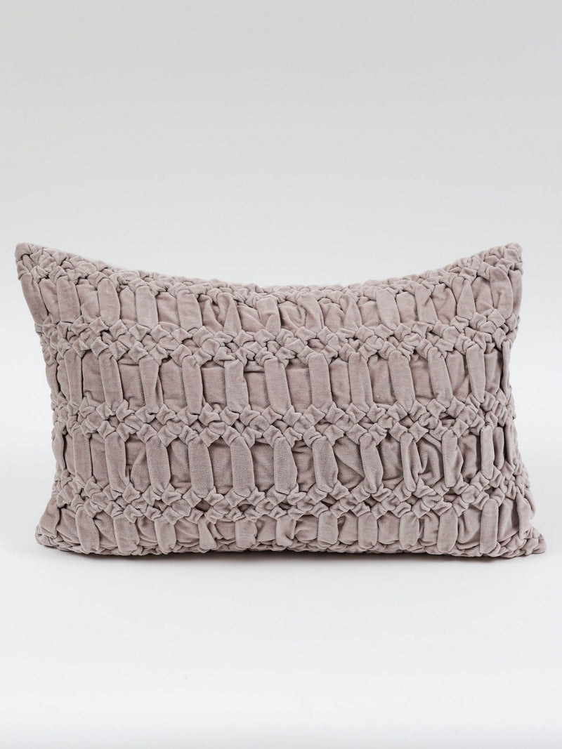 Muted Pink Velvet Down Filled Pillow