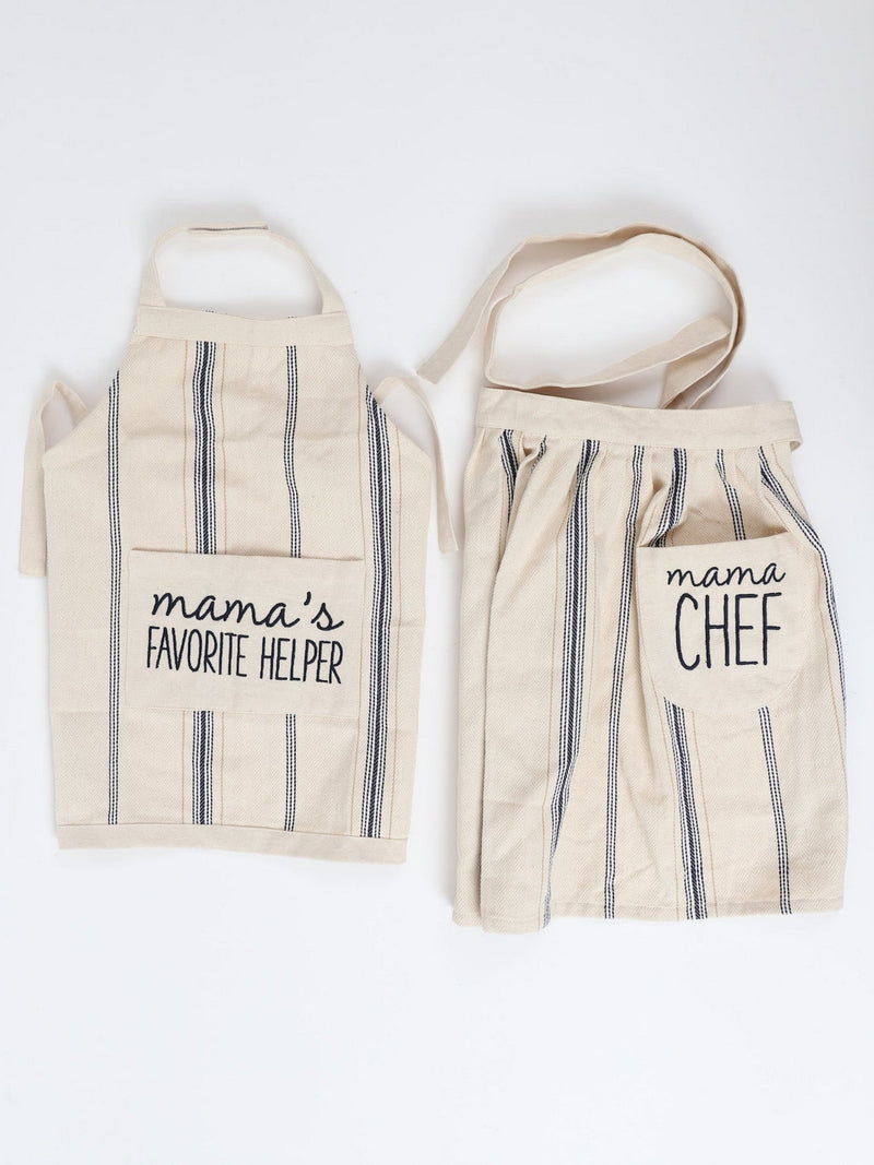 Mama Chef & Helper Apron Set
