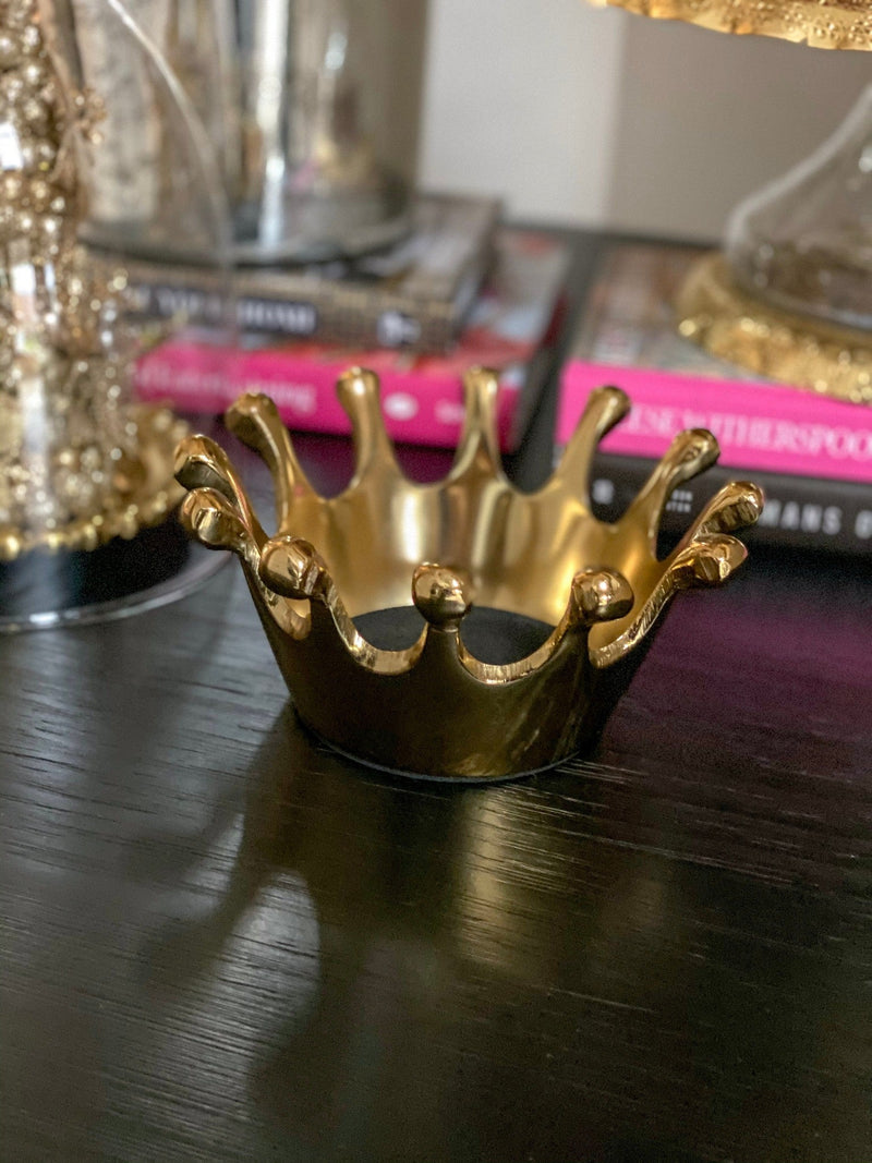 Gold Crown Holder-Inspire Me! Home Decor