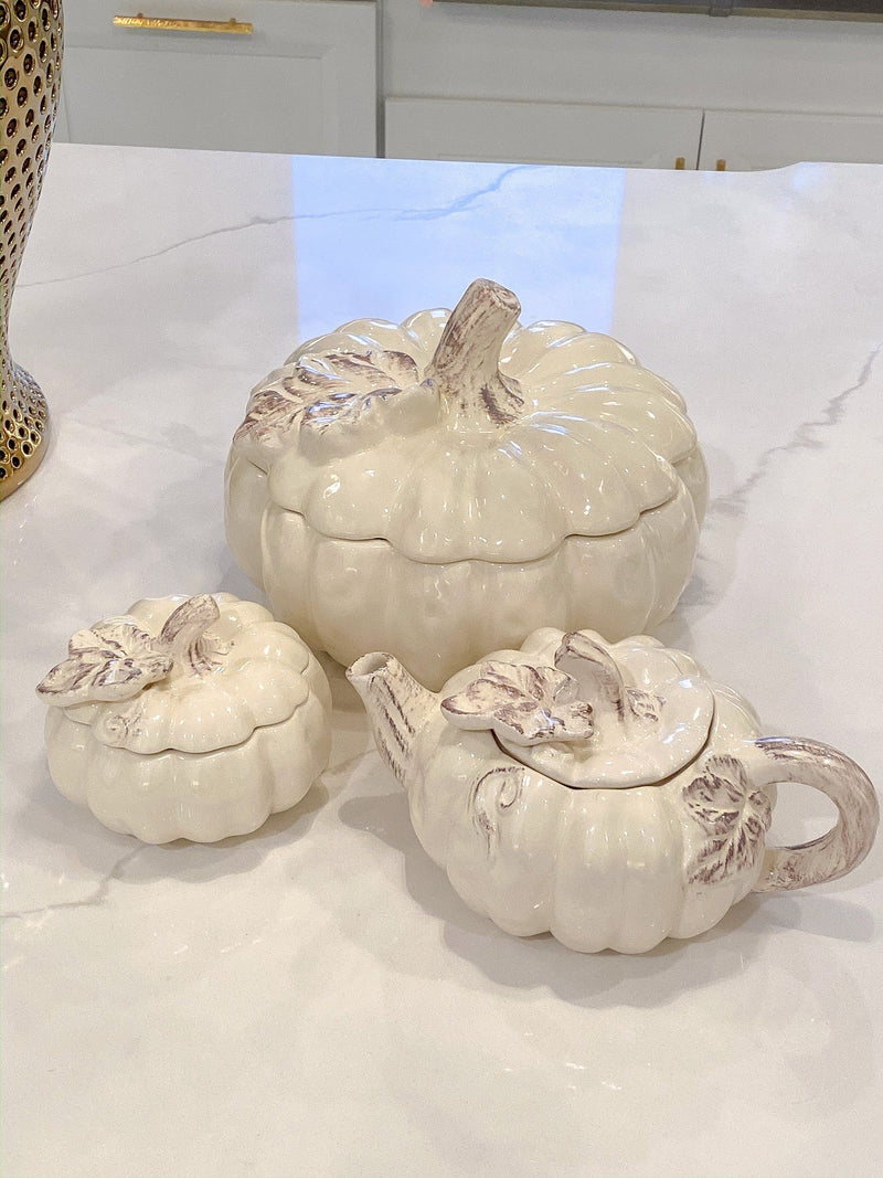 Dolomite Pumpkin Collection ( 3 Sizes and Shapes Available )-Inspire Me! Home Decor