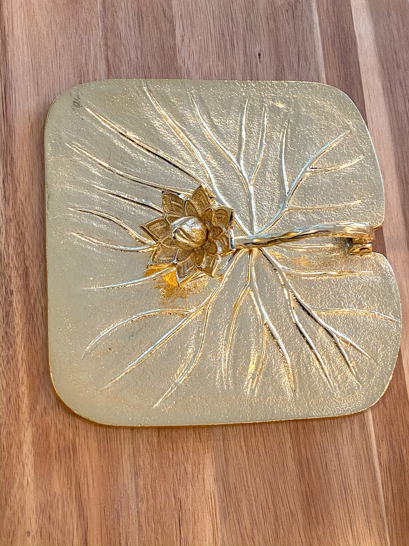 Gold Lotus Napkin Holder-Inspire Me! Home Decor