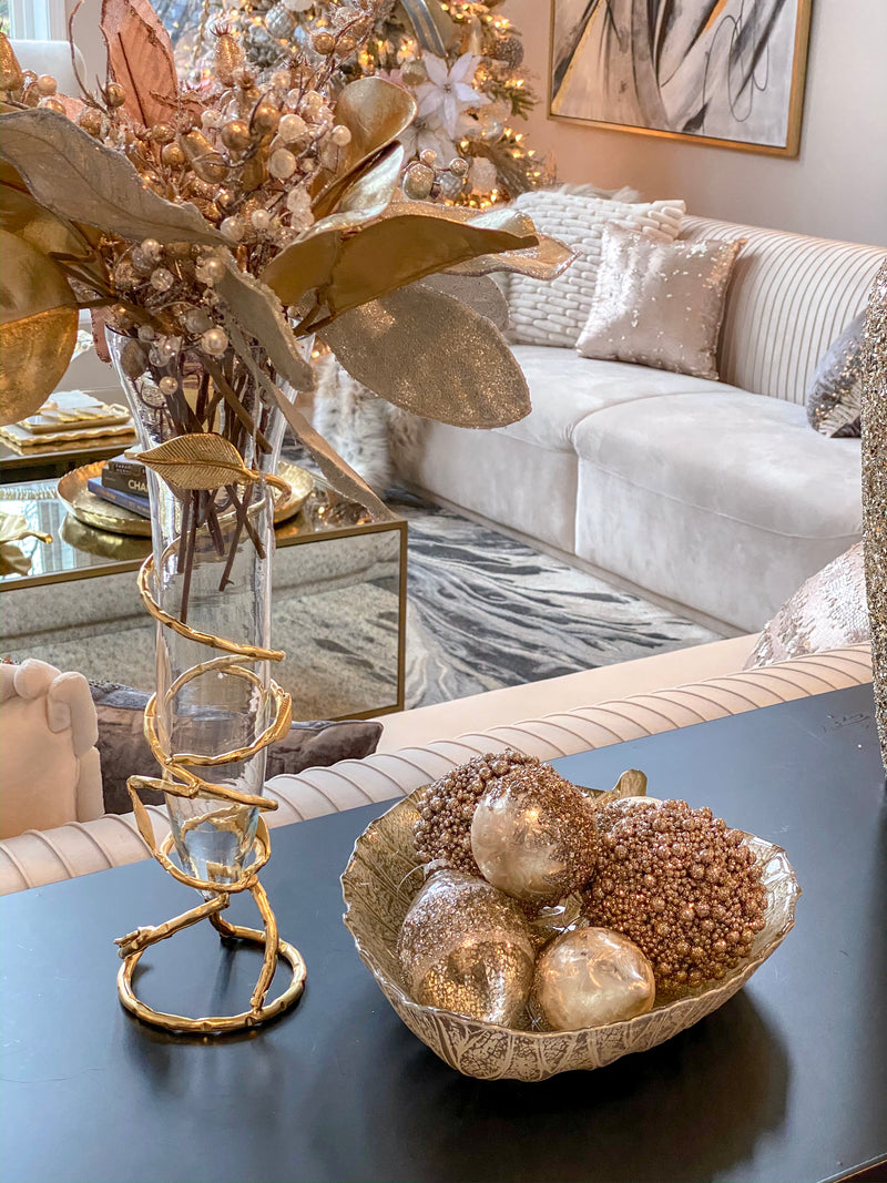 Glass Leaf Bowl-Inspire Me! Home Decor