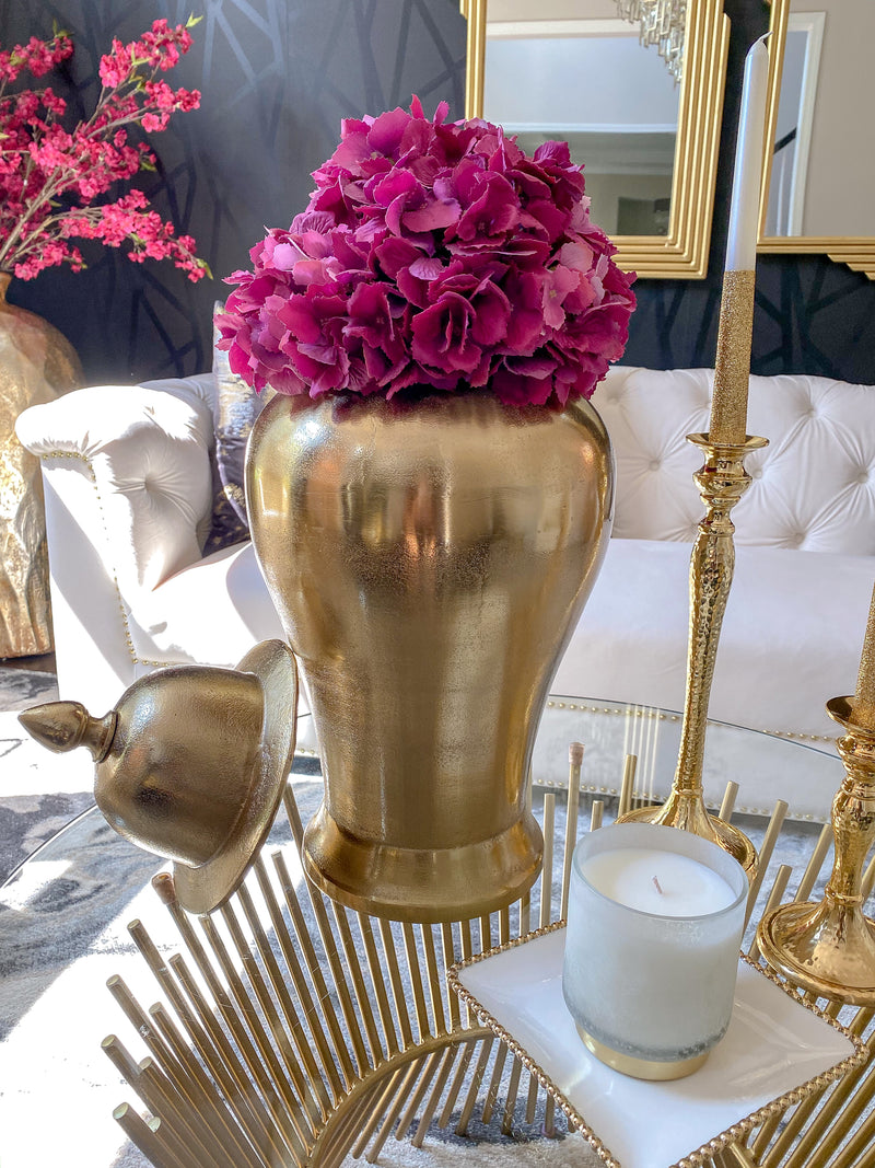 gold textured round vase-Inspire Me! Home Decor