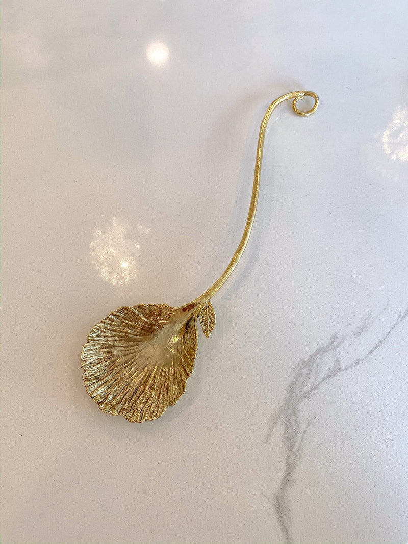Gold Flower Petal Spoon Rest ( 2 Sizes )-Inspire Me! Home Decor