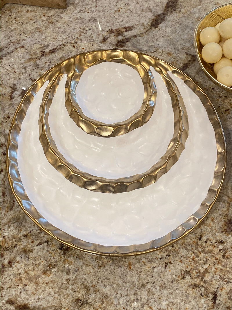 Divided Ceramic Bowl-Inspire Me! Home Decor