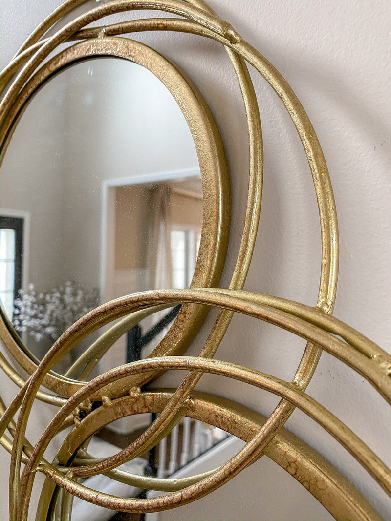 Spiral Circle Wall Mirror (2 Colors)-Inspire Me! Home Decor