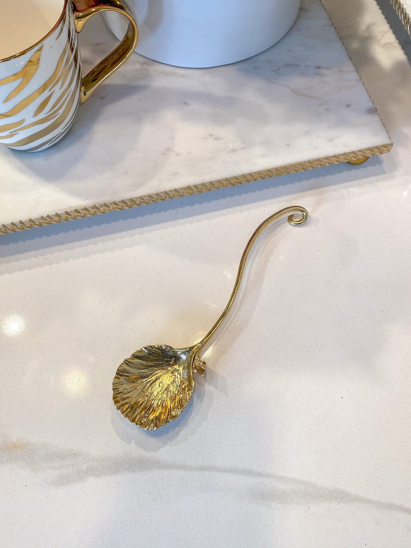 Gold Flower Petal Spoon Rest-Inspire Me! Home Decor
