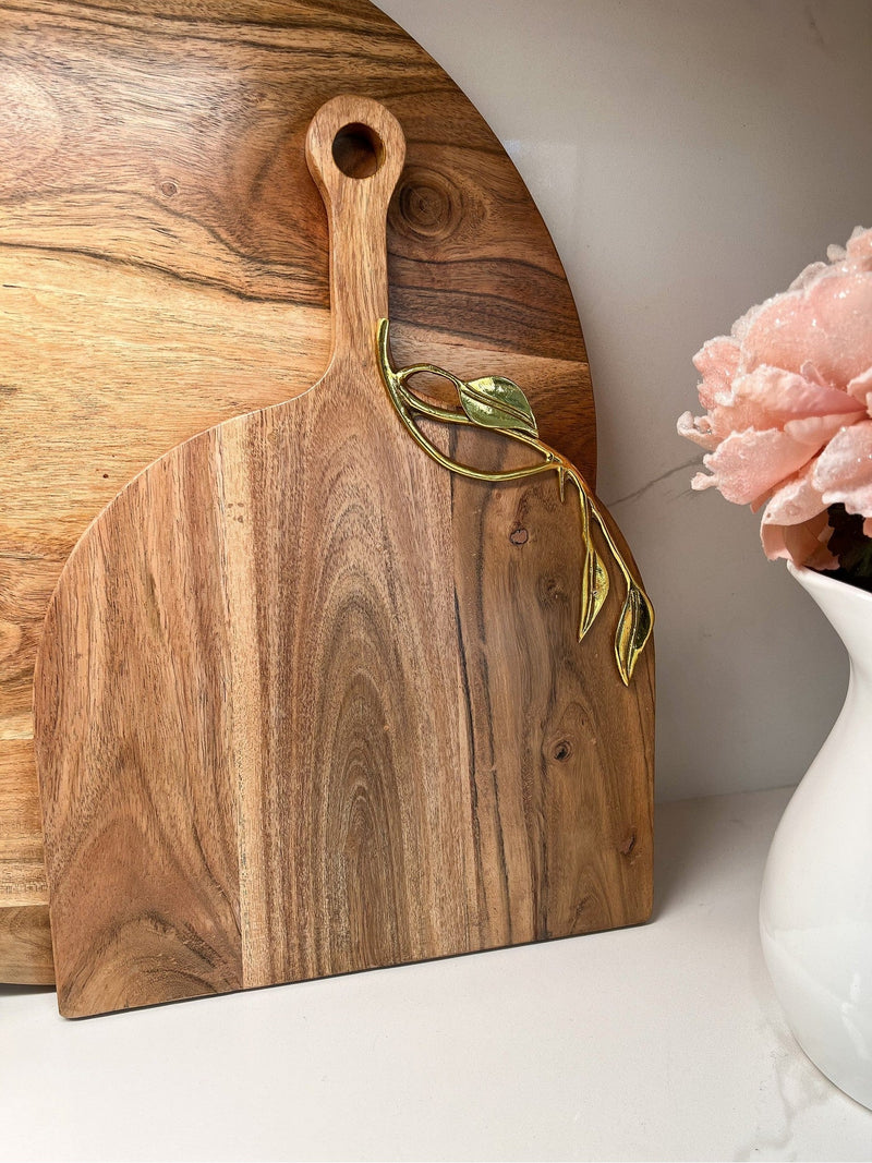 Wood Charcuterie Board Leaf Design (3 Styles)