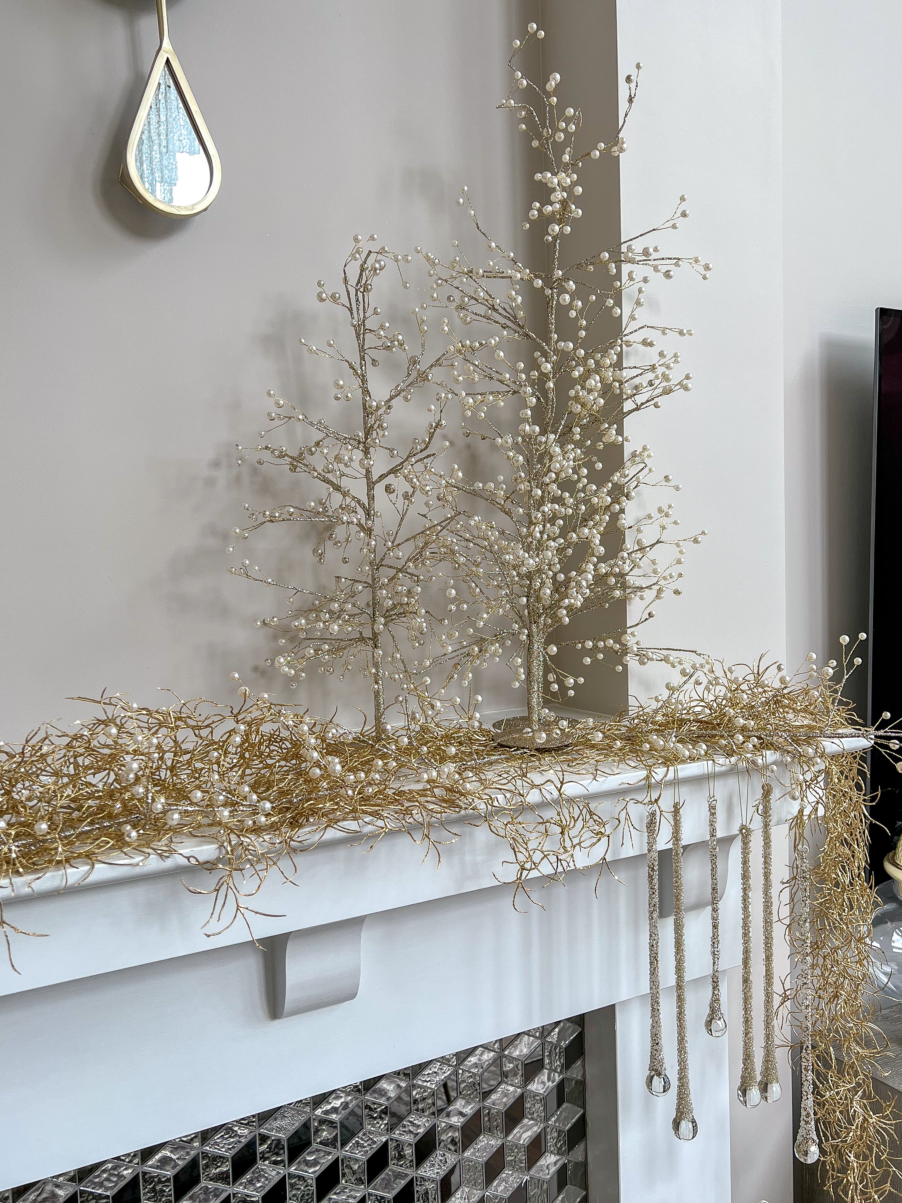 Gold Tree w/ Pearl-Inspire Me! Home Decor