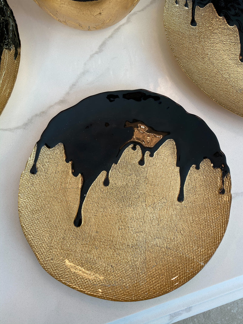 Black Dipped Gold Dinnerware Collection (Sold Separately)-Inspire Me! Home Decor