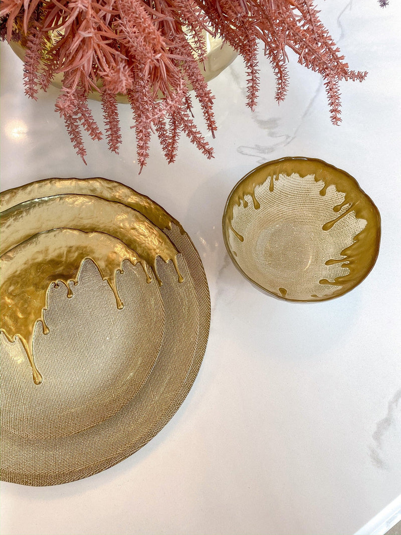 Gold Dipped Dinnerware Collection (Sold Separatley)-Inspire Me! Home Decor