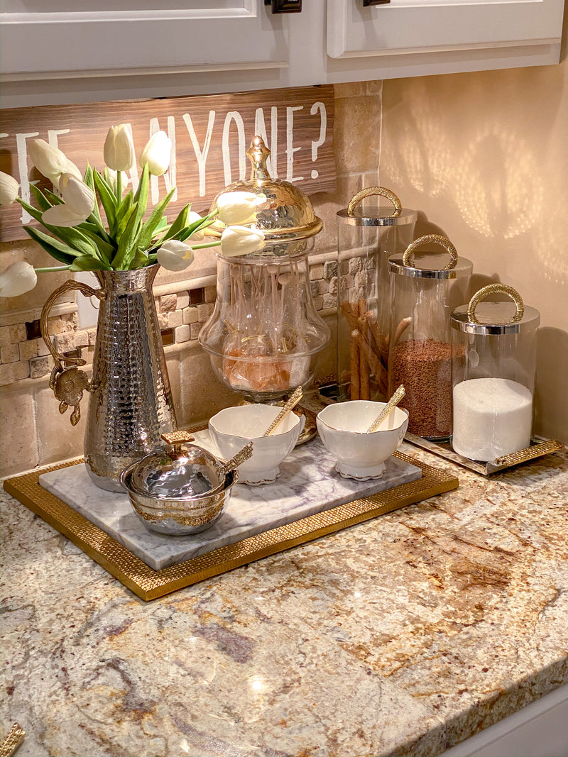 Sugar/Honey Dispenser with Mosaic Handle-Inspire Me! Home Decor
