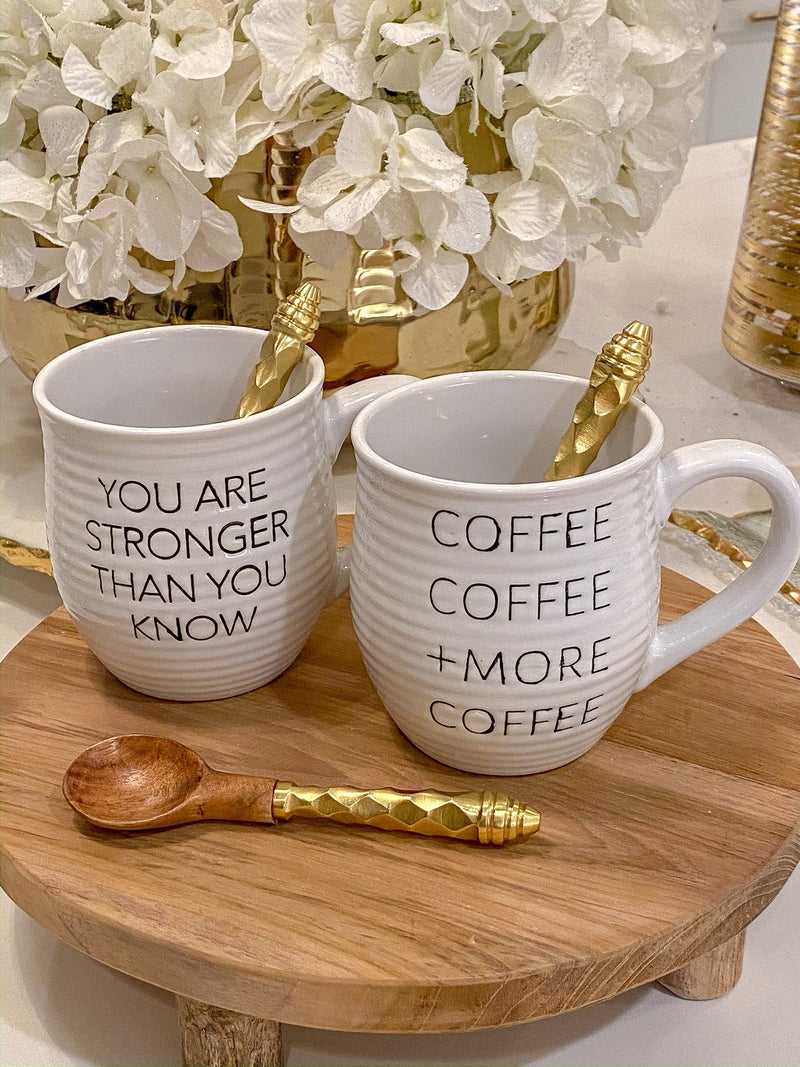 Coffee Coffee + More Coffee Mug-Inspire Me! Home Decor