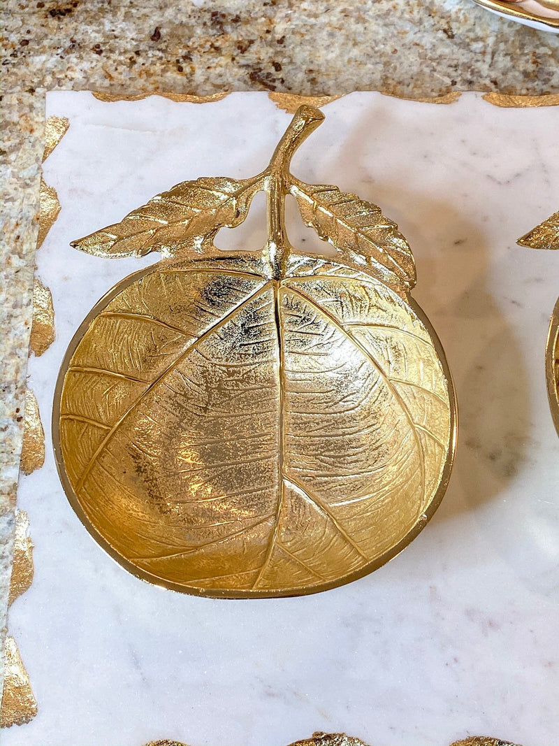 Oversized Gold Metal Snack Bowl-Inspire Me! Home Decor