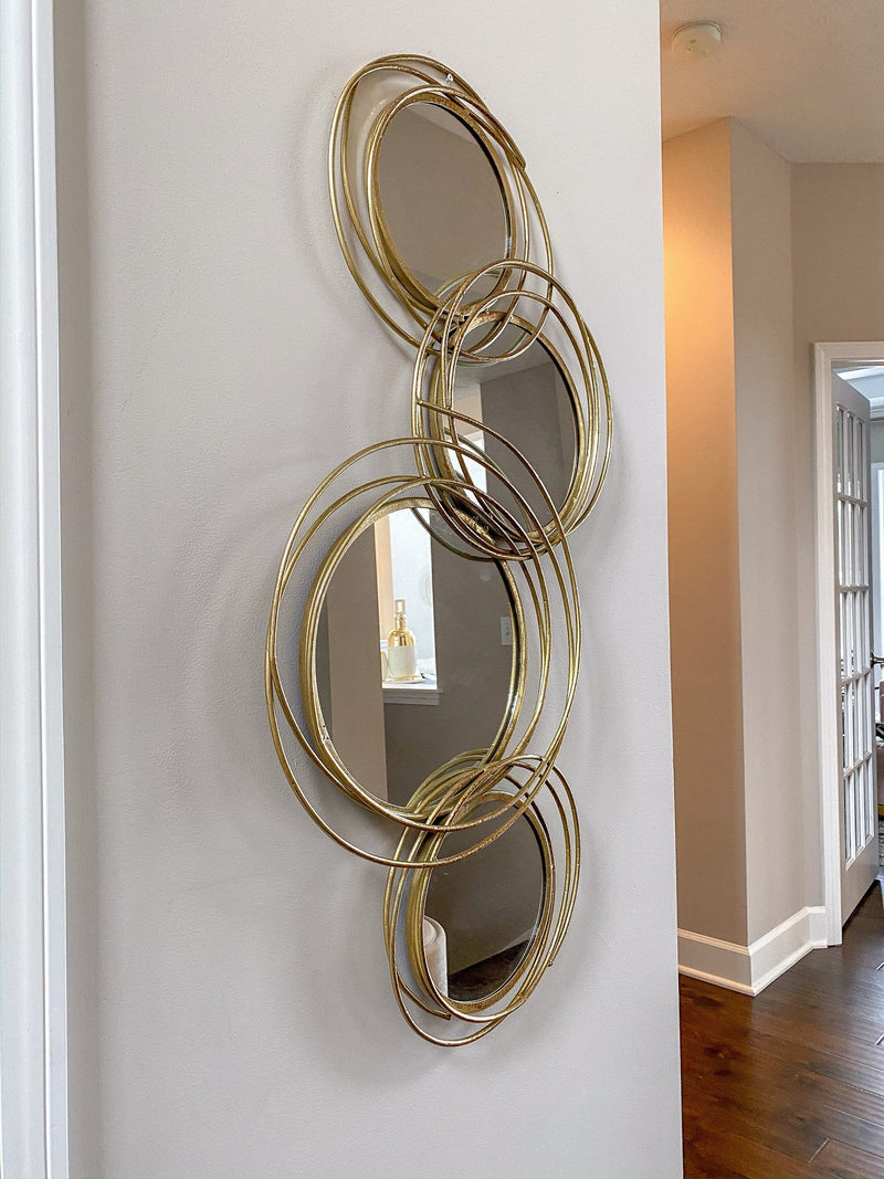 Spiral Circle Wall Mirror (2 Colors)-Inspire Me! Home Decor