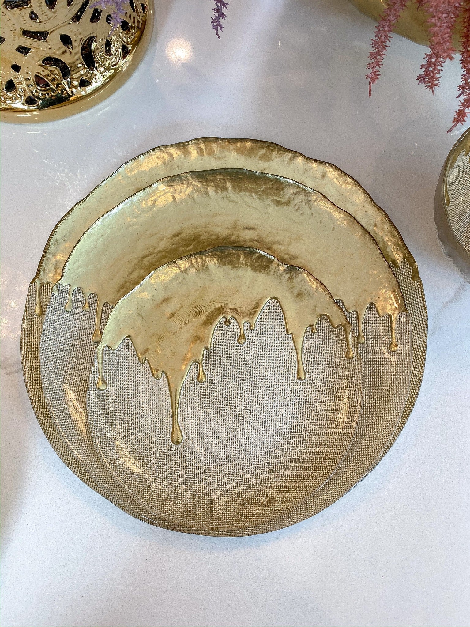 Gold Dipped Dinnerware Collection (Sold Separatley)-Inspire Me! Home Decor