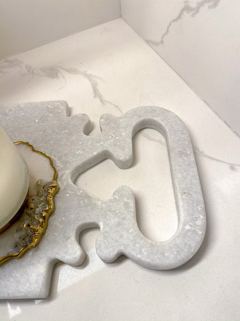 Intricate Detail Marble Scroll-Inspire Me! Home Decor