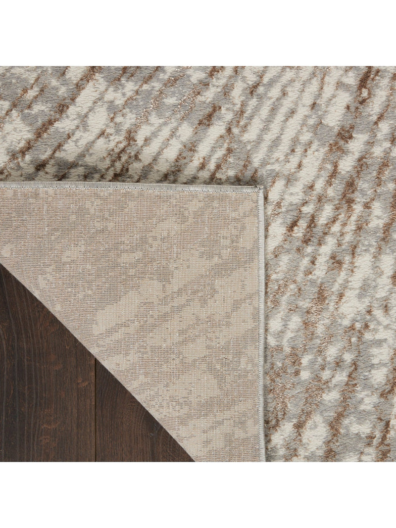 Metallic Abstract Area Rug Style 1 - Grey/Mocha (4 sizes)-Inspire Me! Home Decor