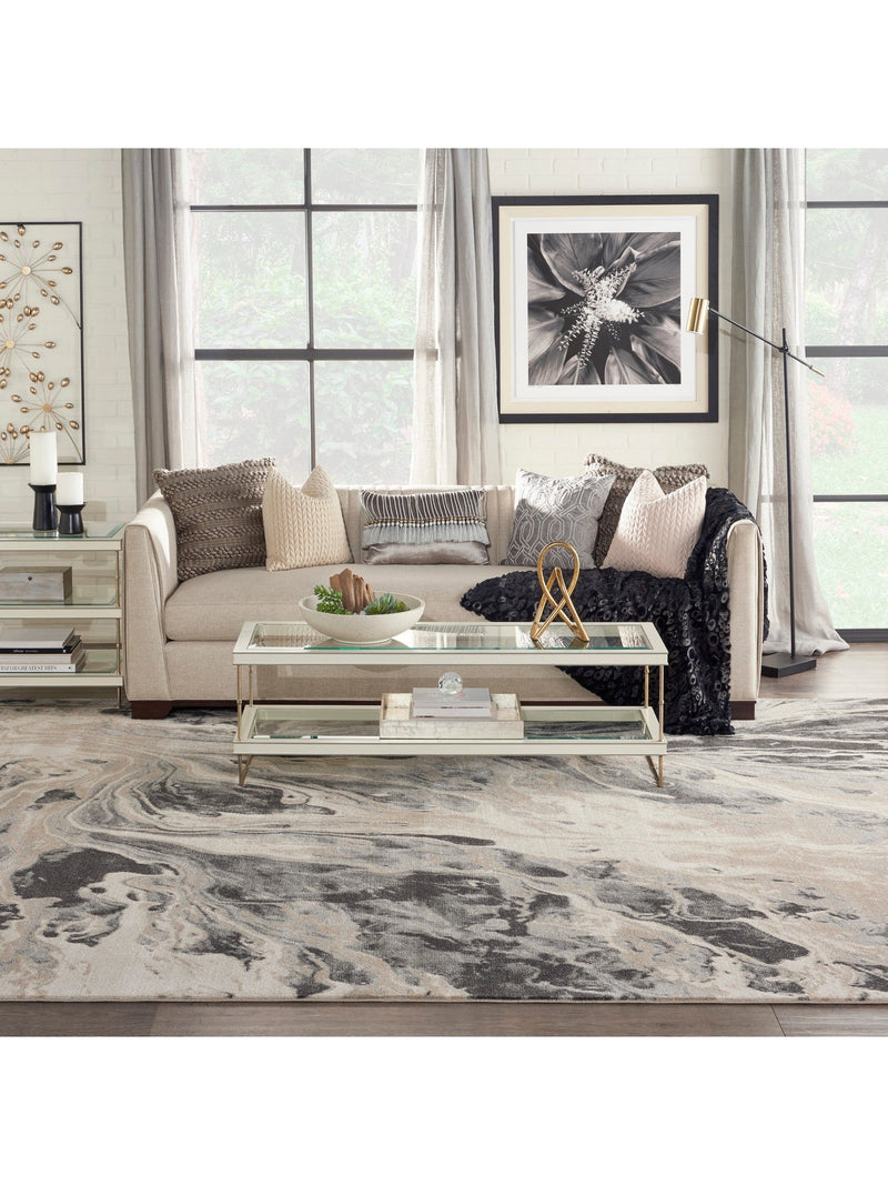 Elegance Area Rug - Charcoal/Grey/Beige (10 sizes)-Inspire Me! Home Decor